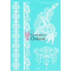 Tatuaje temporare pentru corp HENNA Alb W306